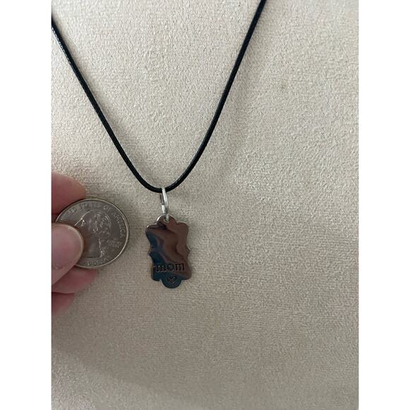 mom pendant necklace silver tone - Picture 3 of 6